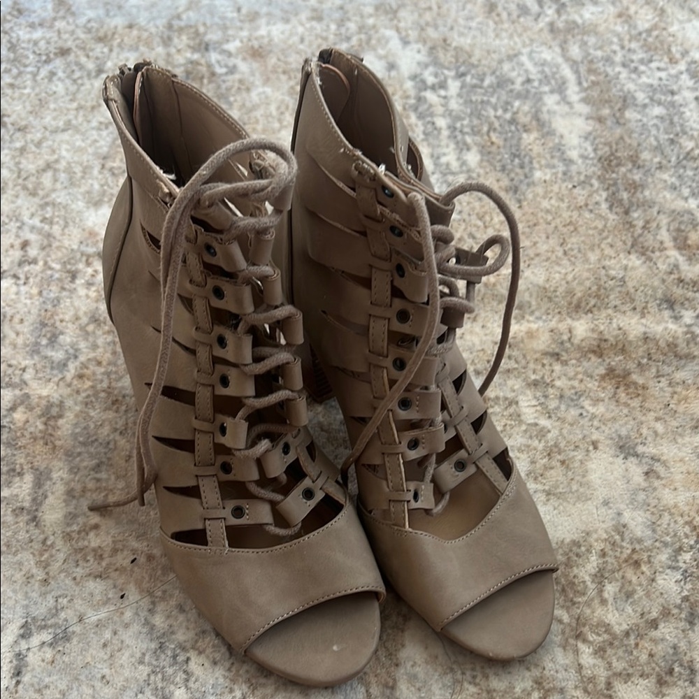 Rampage Tan Lace-Up Women's Boots